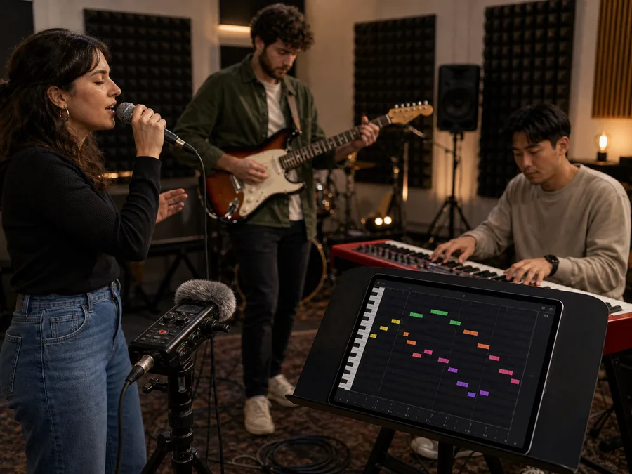 Extract melodies from recordings