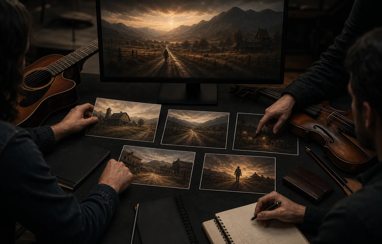 Kreativteam plant eine Roadstory mit Country-Instrumenten und Game-World-Referenzen