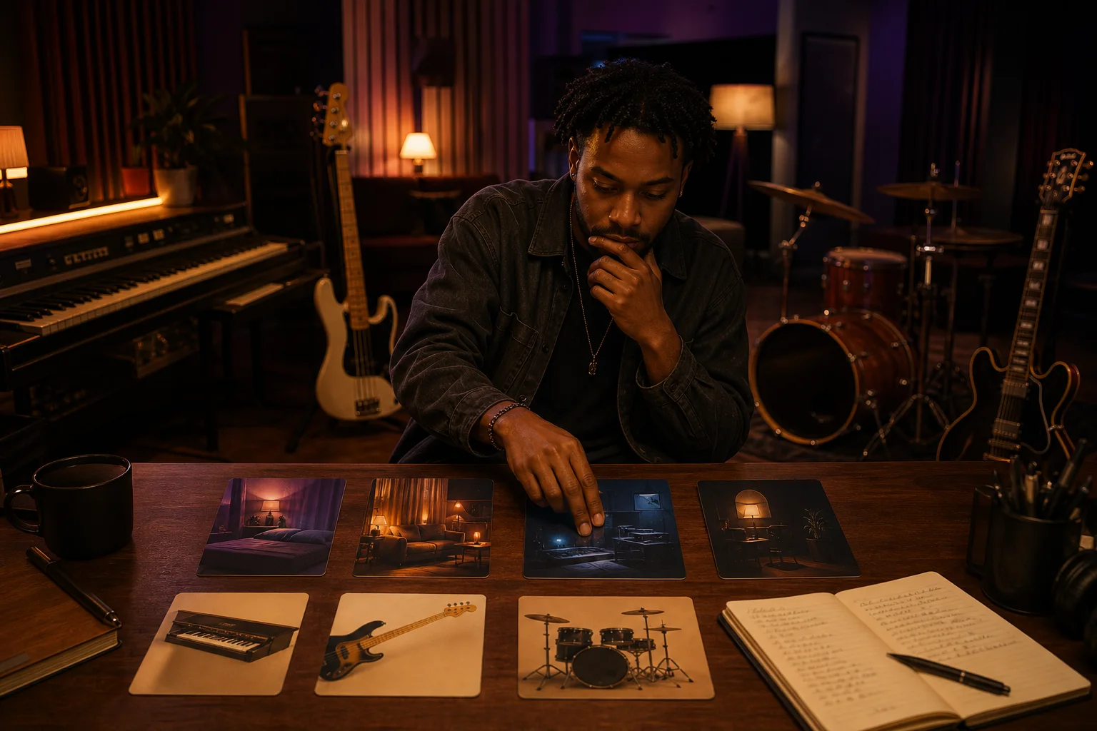 Songwriter comparing contemporary R&B, neo-soul, slow jam, and alternative R&B arrangement directions