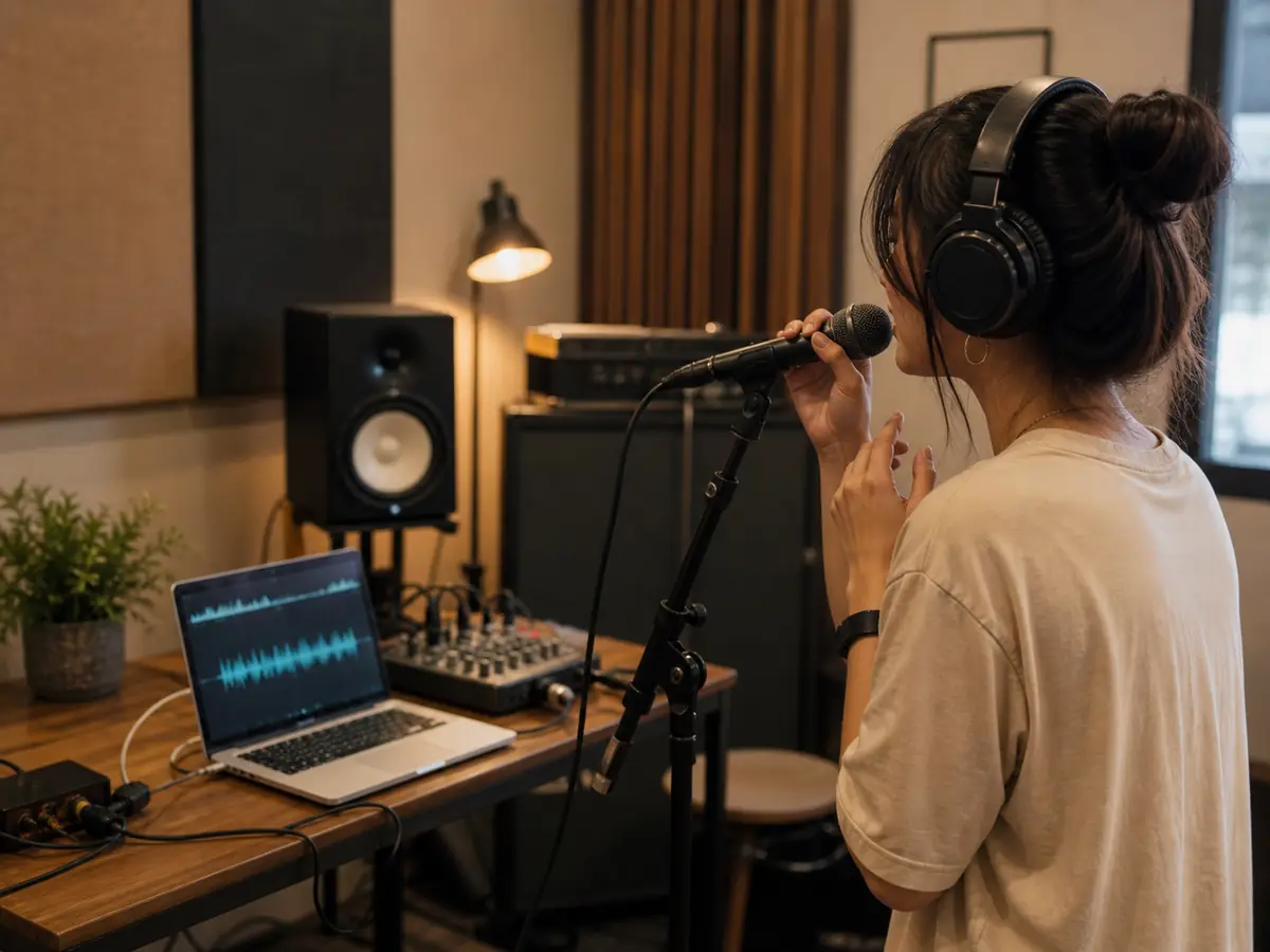 Compressed WebP illustration for AI vocal remover 2