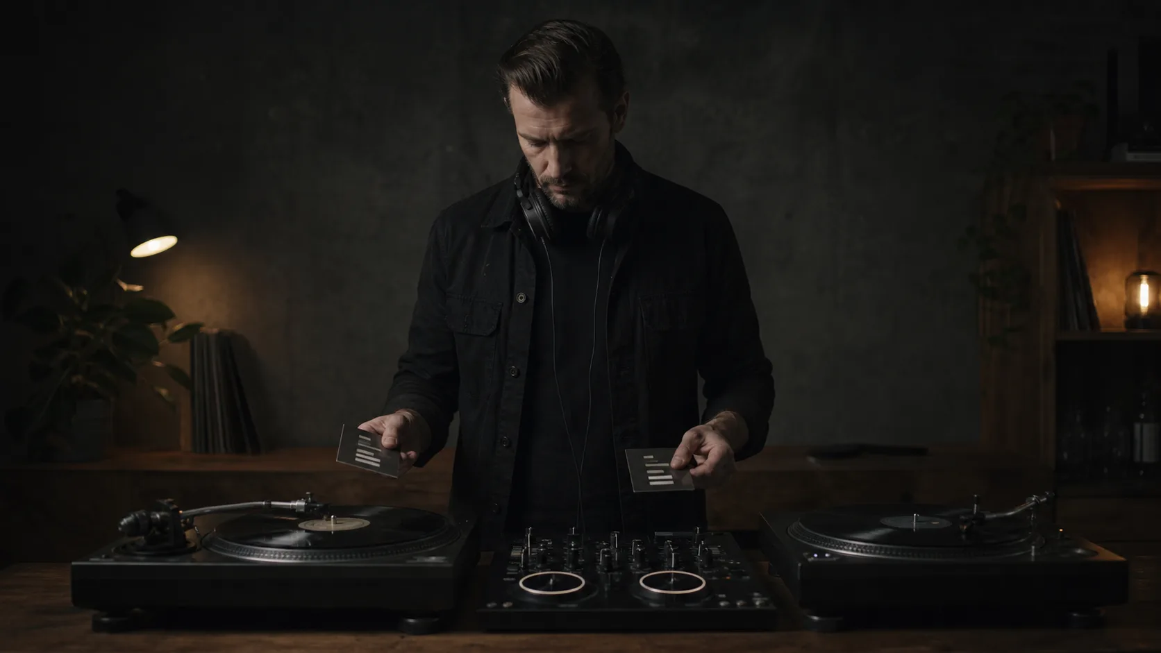 自動検出された曲のBPMを確認するDJ