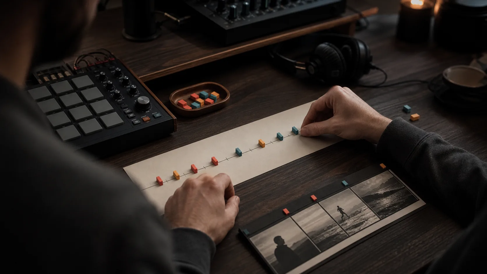 Producer using detected BPM for arrangement and video timing