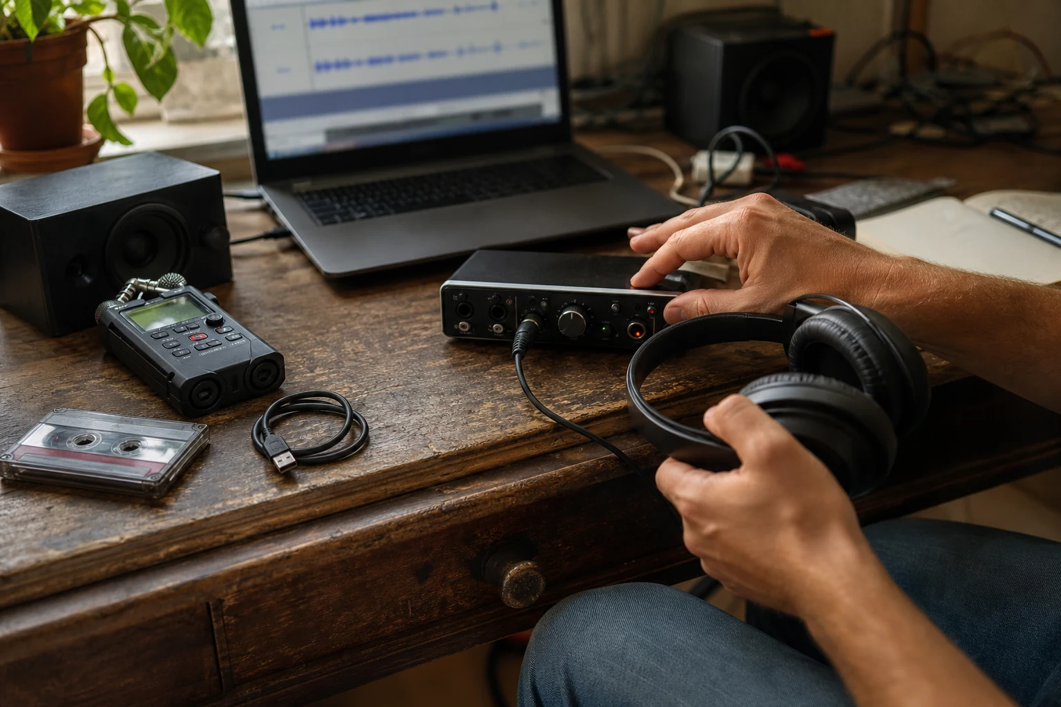 Fichier audio préparé pour une conversion lo-fi en ligne