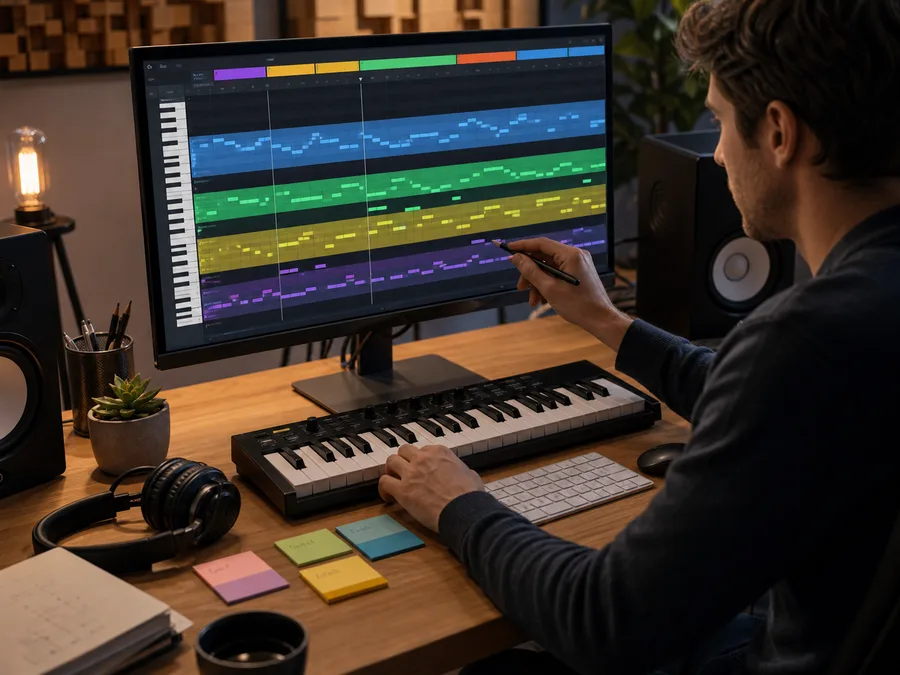 MIDI-first music planning