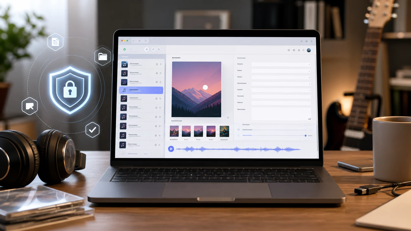 Audio metadata prepared for professional distribution