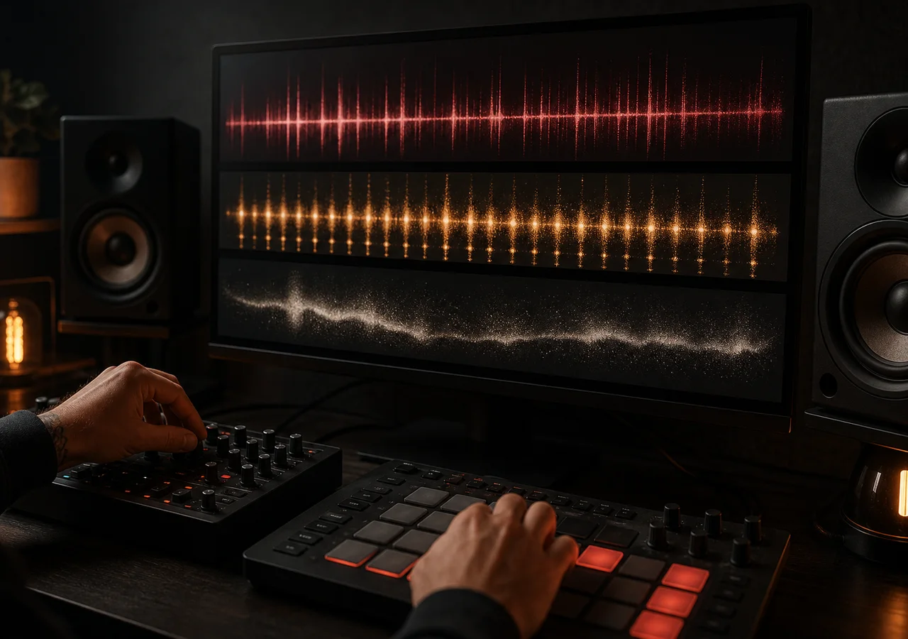Station musicale avec des pistes distinctes pour Drift, Brazilian et Memphis Phonk